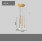 Douze floor chandelier full silhouette