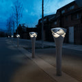 Carré modern square landscape light in a garden