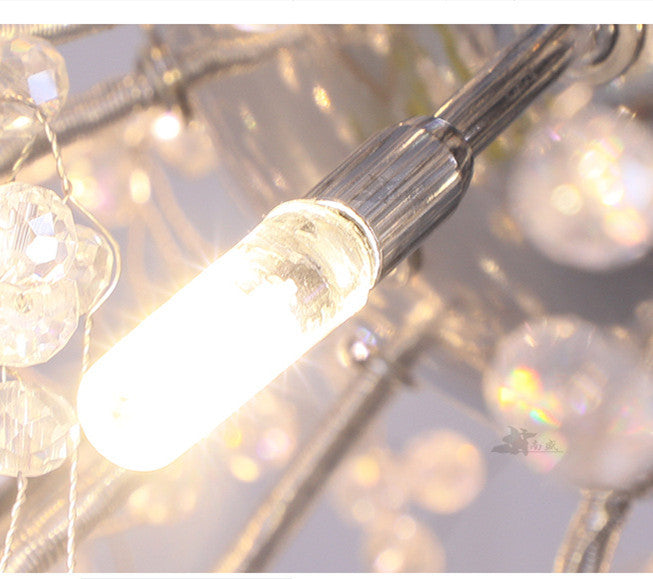 Cascade lamp styled in a hallway