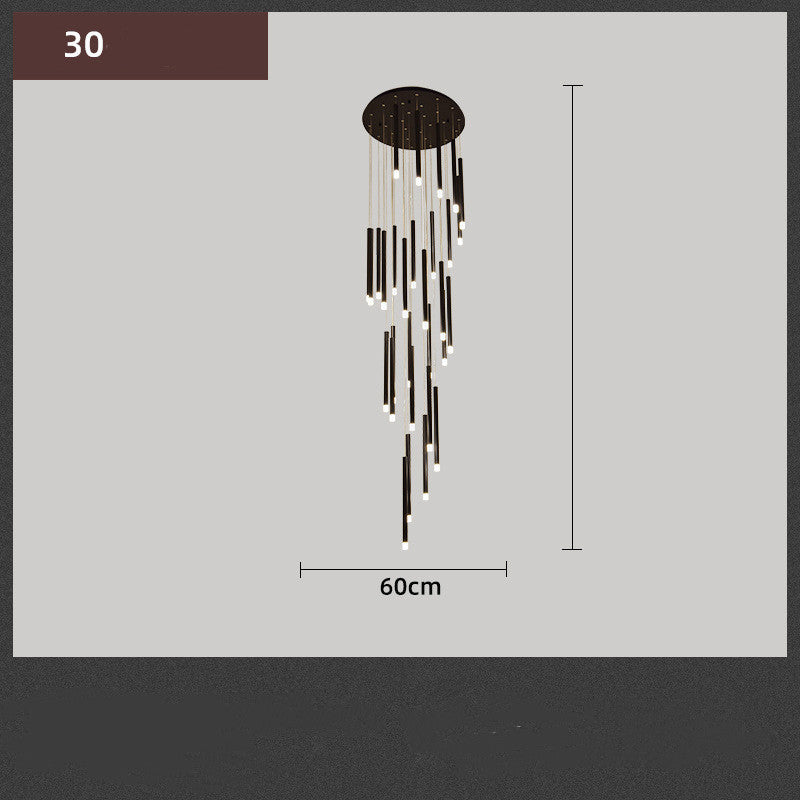 Douze multi-arm floor lamp close-up of heads