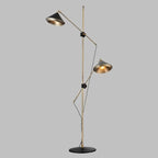 Showroom floor lamp switched on