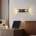 Solstice Marble-Finish Wall Sconce - close-up of marble-effect shade