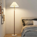 Lampadaire Noyer detail abat-jour