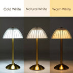 Halo cordless dimmable night light on a dinner table