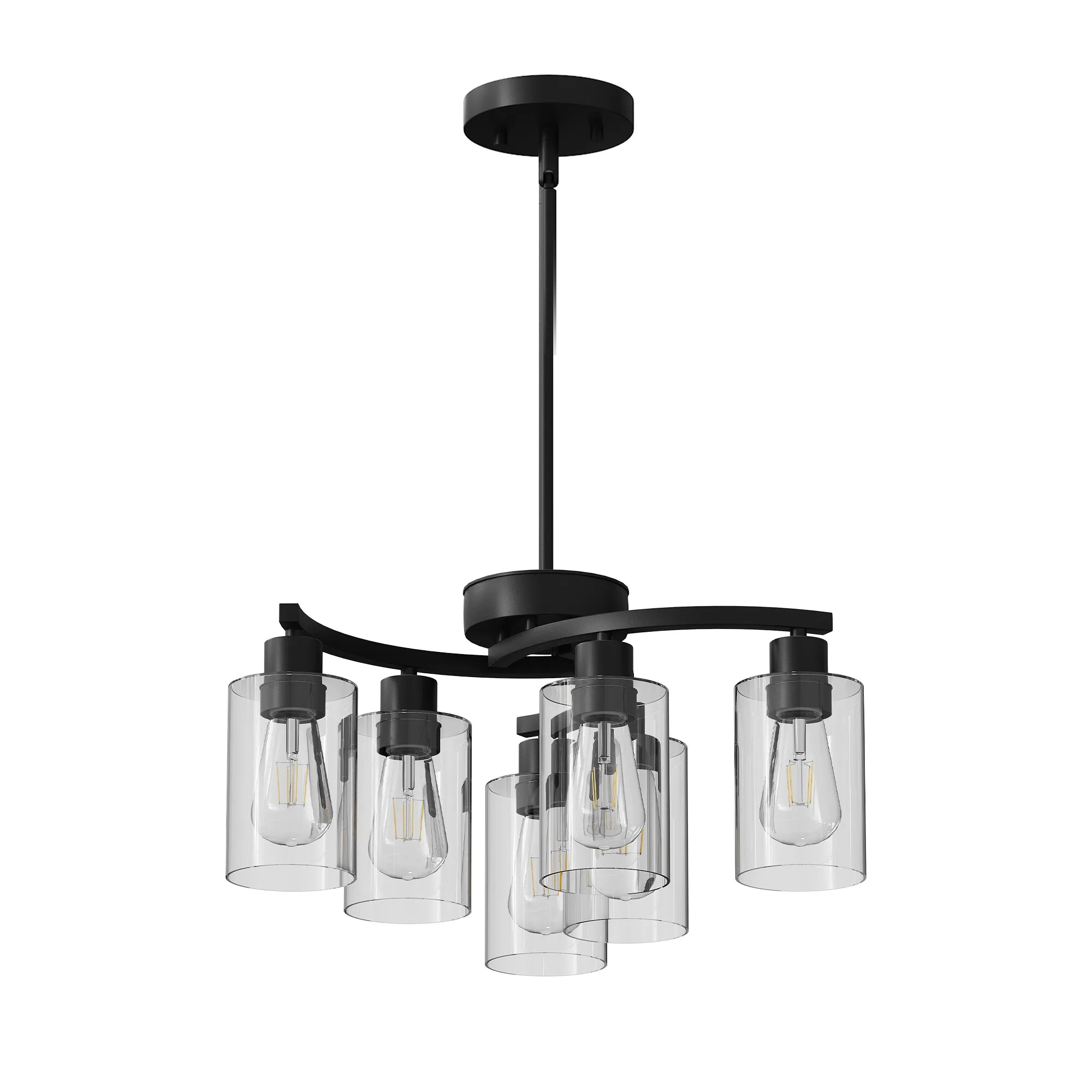 Suspension trio noir detail