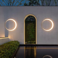 Outdoor Simple Round Wall Lamp Waterproof – studio product photo | Belloriana