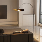 Chapeau floor lamp detail of hat-shaped shade