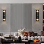 Solstice Marble-Finish Wall Sconce - side profile mounting bracket