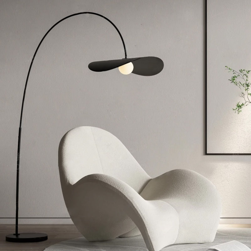 Chapeau French tri-color floor lamp in a living room
