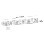 Cristal Chrome sconce mounting detail