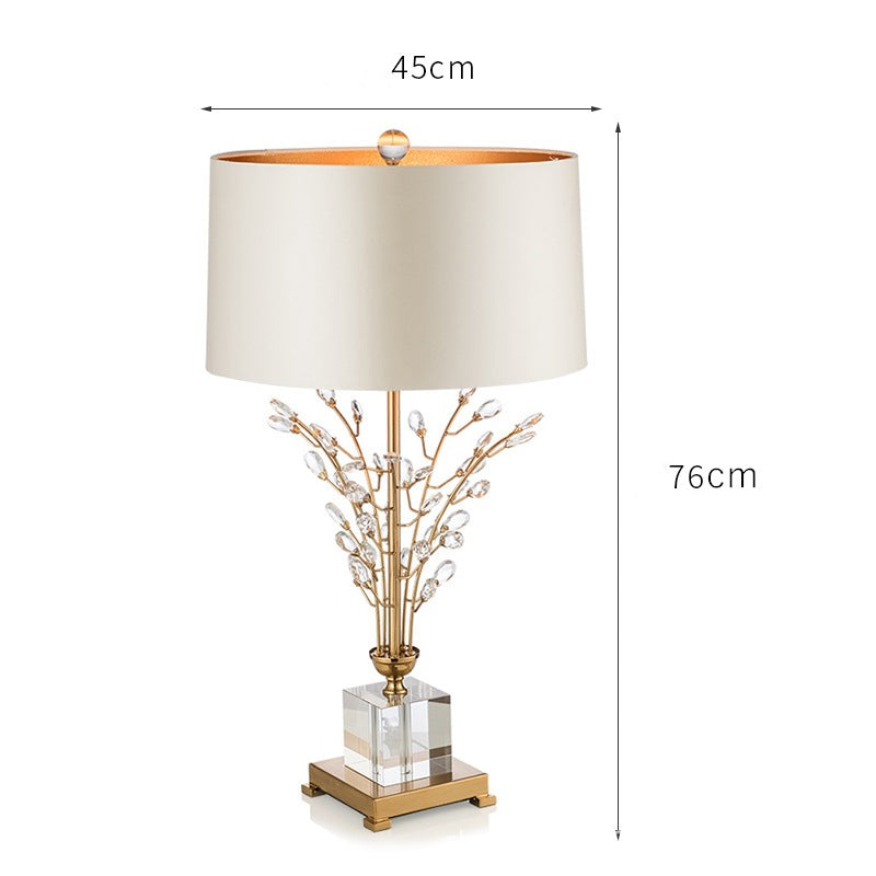 Cristalys table lamp full silhouette view