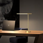 Articulé brass task table lamp with adjustable rocker arm