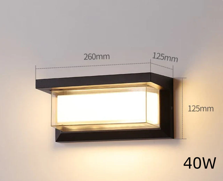 Rivage Waterproof Outdoor Wall Lantern - garden pathway lifestyle setting
