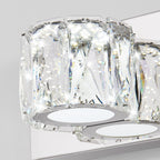 Cristal Chrome sconce styled in a large bathroom