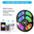 Ruban smart WiFi LED strip behind a headboard