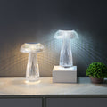 Creative Crystal Lamp Jellyfish Table Lamp Light Luxury Touch Decoration Home Decor – studio product photo | Belloriana