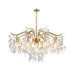 Manhattan Black Crystal Chandelier - full silhouette detail