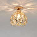 Plafonnier cristal halo doré