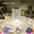 Crystal Rose Lamp Atmosphere Creative LED Table Lamp – studio product photo | Belloriana