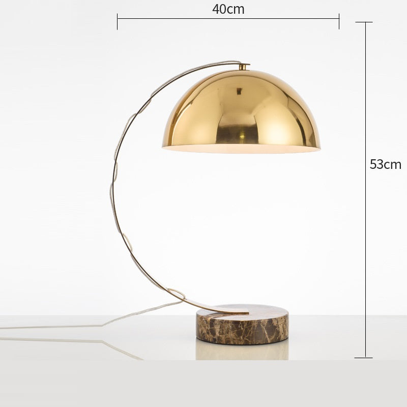 Sculpt desk lamp switched on