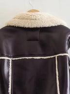 Veste à revers court et manches longues