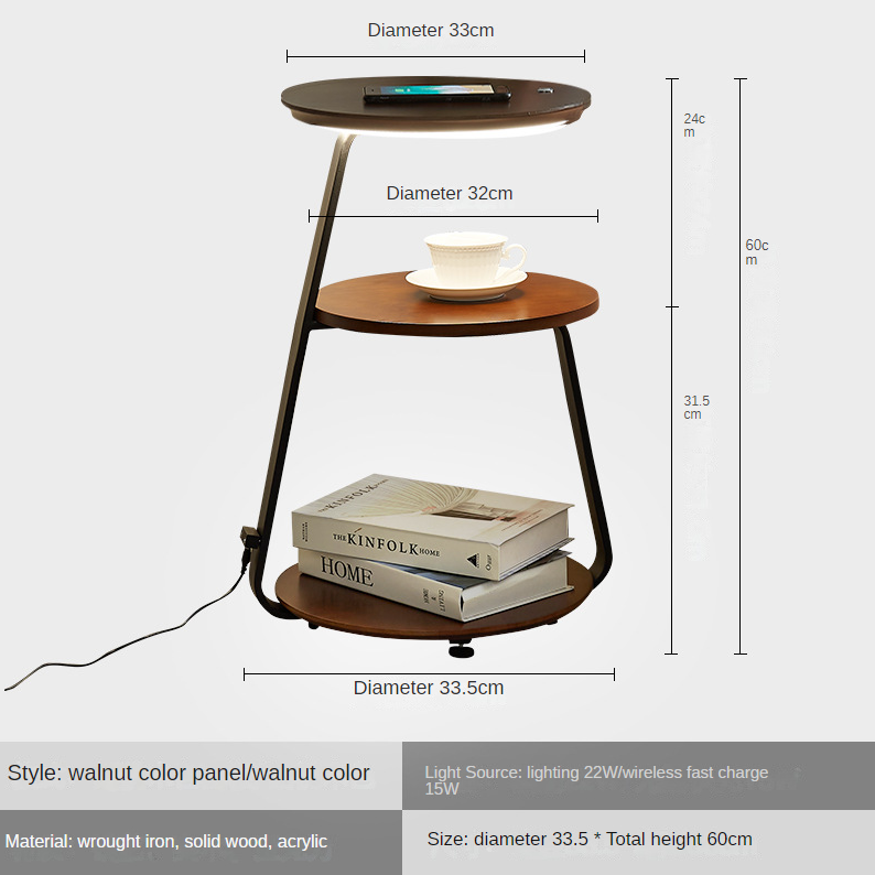 Nordic Minimalist Floor Lamp Wireless Charging Rack – detail view 3 | Belloriana