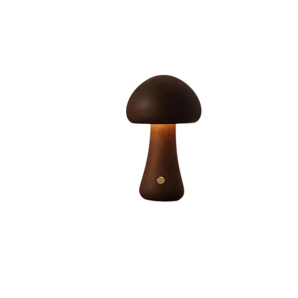 Bois wood light styled on a nightstand