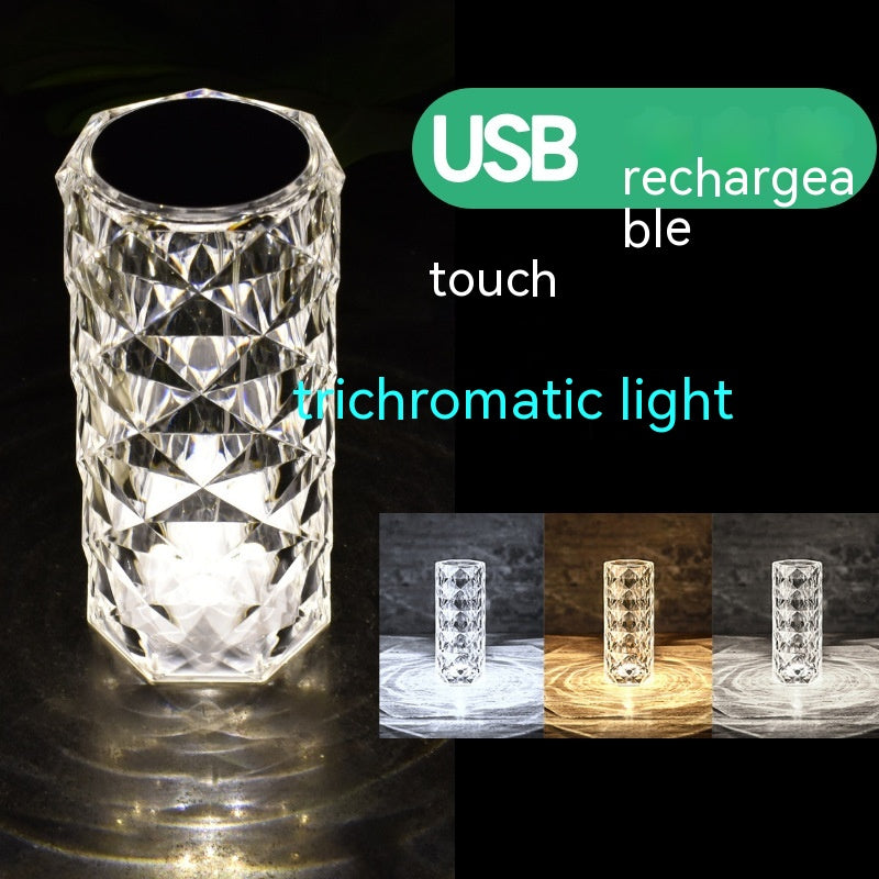 Crystal Rose Lamp Atmosphere Creative LED Table Lamp – detail view 3 | Belloriana