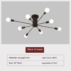 Octopode ceiling lamp frame detail