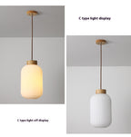 Kyoto Wooden Pendant Light - ceiling mount detail