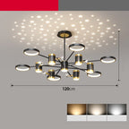 Light Luxury Chandelier Nordic Star Lamp Combination Whole House Package – detail view 4 | Belloriana
