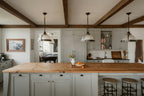Glide Under-Cabinet LED Light Bar lifestyle detail view, above a kitchen island